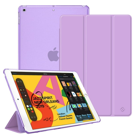 Fintie Translucent Case for 10.2-inch iPad 9th/ 8th/ 7th Generation - SlimShell Tablet Cover with Auto Wake/Sleep for 10.2" iPad (2021/ 2020 / 2019 Model)