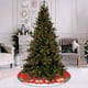 thumbnail image 5 of pstuiky Falda para árbol de Navidad con decoración de Papá Noel y copos de nieve. Exquisita decoración para la base del árbol., 5 of 5