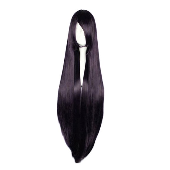 Unique Bargains Wigs for Women 39" Purple Wigs with Wig Cap