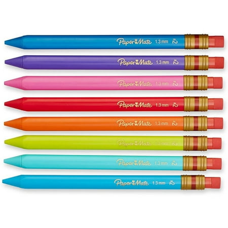 PaperMate Mechanical Pencils, 1.3mm, Assorted 8 Pack