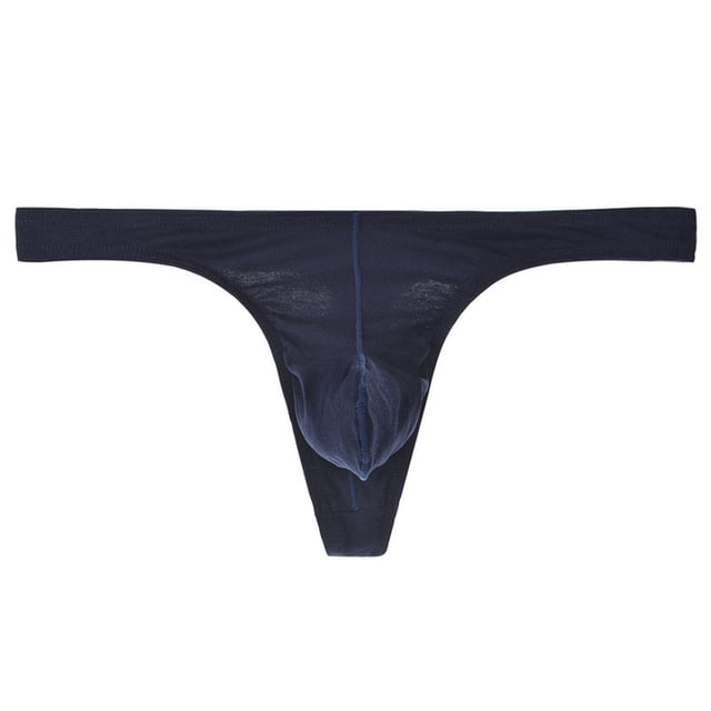 Ediodpoh sous-Vêtements Exotiques pour Hommes String Taille Basse sous-Vêtements Confortables Tenue Quotidienne pour la Maison Plein Air Randonnée Décontracté Doux Respirant Léger Design sous-Vêtements pour Hommes Bleu Foncé L