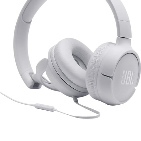 JBL - TUNE 500 Wired On-Ear Headphones - White