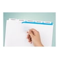 thumbnail image 4 of Avery-Dennison 16062 Print & Apply Clear Label Unpunched Dividers With White Tabs, 5-Tab, 4 of 4