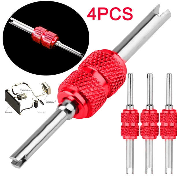 DQrwqpou Extractor Núcleo Válvula Aire Acondicionado Aleación Aluminio Anticorrosión (rojo)