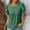 Green, variant on Sakmal Summer Tops for Women Short Sleeve Green Flowy Solid Crew Neck T-Shirts Shirts