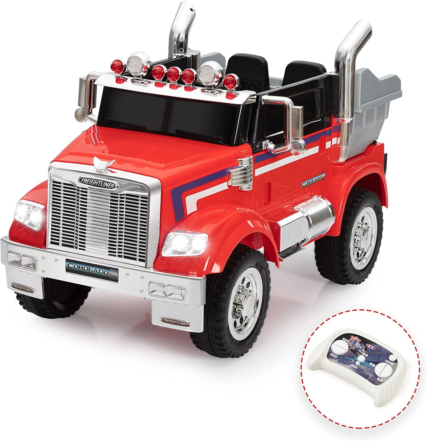 Gift for Kid! 12V Kids Electric Ride On Car Toy, Optimus Prime Truck