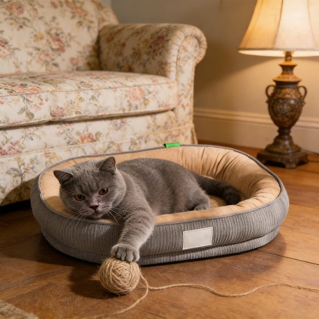 Pisexur Suministros para mascotas Cama de invierno para perros, extra gruesa y cálida, con cojín extraíble, para sofá, jaula, para perrera, lavable a máquina, para uso enperros, gatos y animales