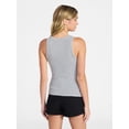 thumbnail image 3 of No Boundaries Ribbed High Neck Tank Top, Women's XXS-XXL, 3 of 5