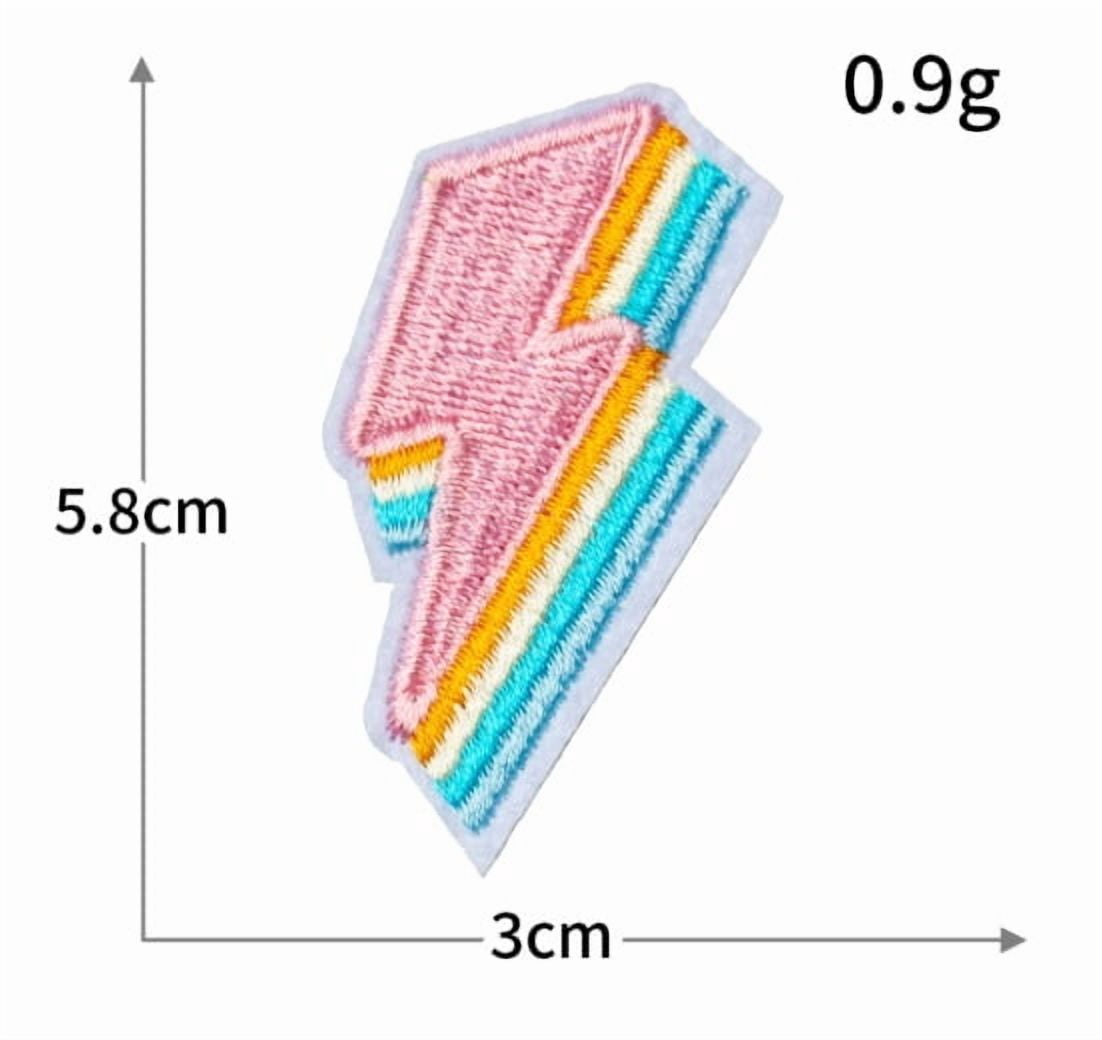 1 set of sweet embroidery cloth stickers pink series Valentine's Day clothes decoration computer embroidered badge diy patch