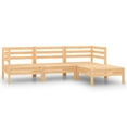 thumbnail image 1 of vidaXL 4 Piece Garden Lounge Set Solid Pinewood, 1 of 5