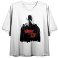 thumbnail image 5 of Friday The 13th Black And White Sketchy Art Crew Neck Short Sleeve Women's White T-shirt-XL, 5 of 7