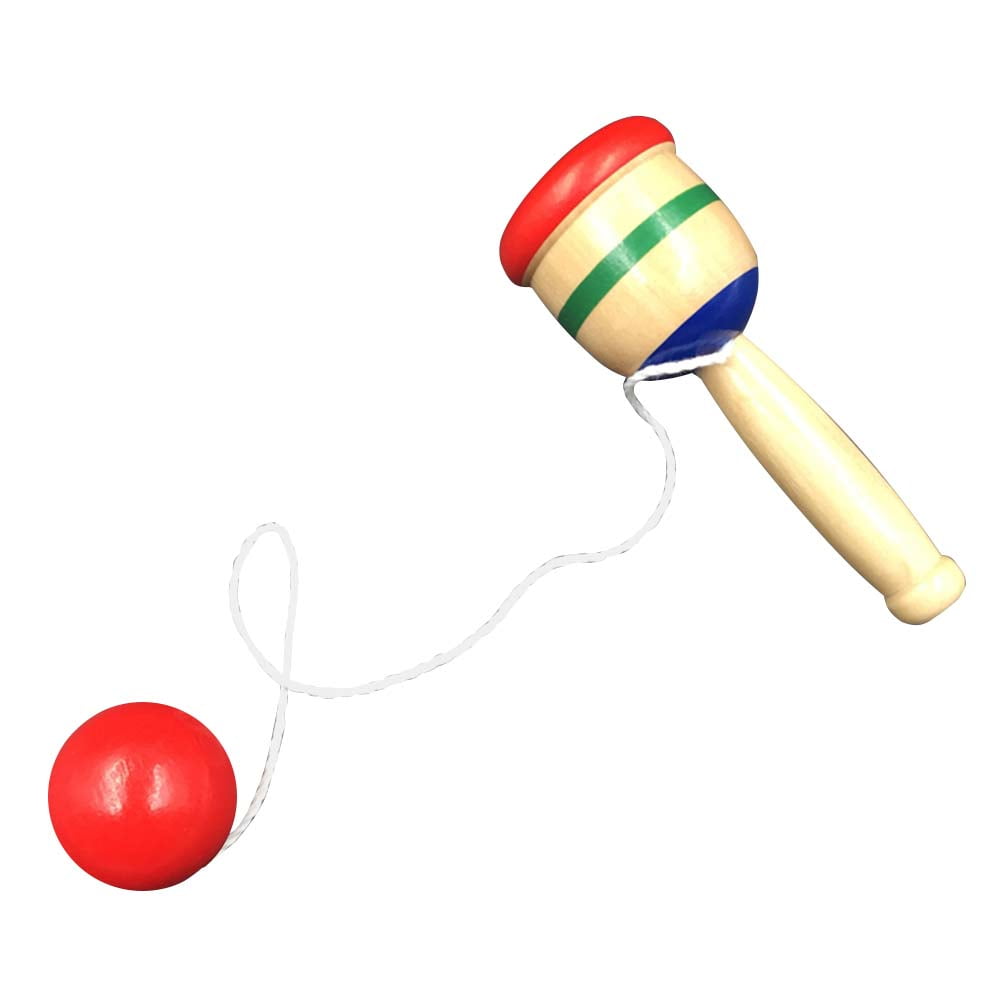 Ball Cup Toys Wooden Game Catch Skill Yoyo Kids String Catcher Early Learning Educational