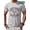 Gray, variant on Whichone Men's 100% Cotton T-shirt Keep playing tennis Print Stylish Daiyly Wear Sizes S-2XL