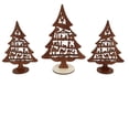 thumbnail image 2 of 2026 New Christmas Wooden Tree Tabletop Decor Set of 3, Rustic Wood Christmas Tree Figurine for Holiday Home Decoration, Festive Wood Display for Mantel Shelf Living Room and Seasonal Gift, 2 of 4