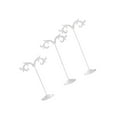 thumbnail image 1 of 3x Iron T Bar Earring show metal black Necklace Jewelry Display Stand Rack White-Wave, 1 of 9