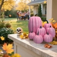 thumbnail image 2 of TaTaai 7Pcs Artificial Pumpkins Fall Decoration Assorted Faux Pumpkin Cute Pumpkins for Home Outside Halloween Decorating, 2 of 6