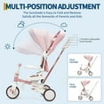 thumbnail image 5 of 7-in-1 Foldable Baby Tricycle with Adjustable Parent Handle – Toddler Trike with Safety Harness, Wheel Brakes & Removable Canopy for Boys & Girls, 5 of 7