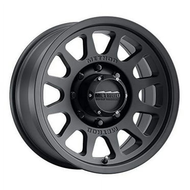 17x9 Method MR312 Matte Black W/ Gloss Black Lip Wheel 6x5.5 (-12mm ...
