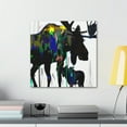 thumbnail image 3 of Elk Amongst Mountains - Canvas, 3 of 10