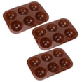 thumbnail image 4 of Baking , Safe Silicone 6 Holes Practical Semi Sphere   For Chocolate For Pudding For Cake, 4 of 8