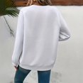 thumbnail image 4 of Women's Fashionable Casual Long Sleeve Printed Pullover Sweatshirt Blessed Design Comfort Top for Women Loose Fit Streetwear,White,XL, 4 of 5