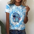 thumbnail image 4 of Nueva camiseta estampada de Disney Lilo & Stitch para mujer, camiseta de verano con cuello redondo, ropa de diseño informal de moda para mujer, 4 of 5