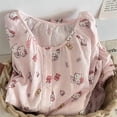 thumbnail image 5 of Hello Kitty Round Neck Pajamas Kawaii Sweet Cute Cartoon Home Clothes Set Gift, 5 of 18