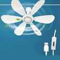 thumbnail image 4 of 5V USB Hanging Fan With Adjustable Speeds Perfect For Bedroom Patio Camping Tent Fan Powerful 3 Speed, 4 of 11