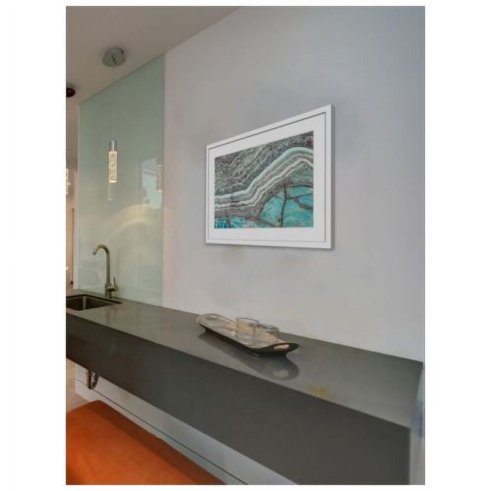 "Aqua Layers" Framed Painting Print