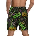 thumbnail image 3 of Kdxio Carnival Mardi Gras3 Print Men'S Swim Trunks With Compression Liner 7 Inch Inseam Quick Dry Swim Shorts, 3 of 7