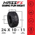 thumbnail image 2 of MASSFX Grinder 24x10-11 Rear Tires-ATV, UTV, & SxS on Soft/Hard Pack Ground 2 pk, 2 of 9