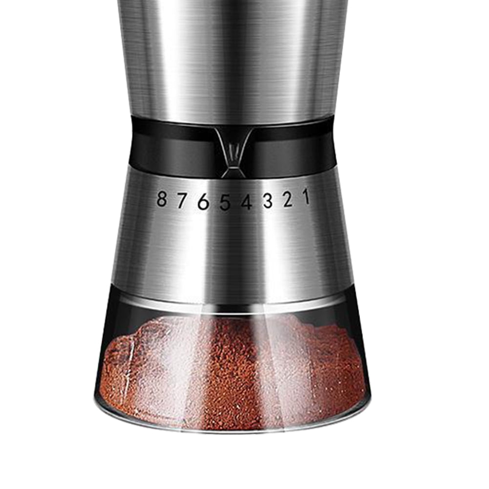 Hand Coffee Mill Stainless Steel Hand Coffee Grinder Ceramic Burr with Hand Crank Detachable for Home/Office/Camping/Traveling
