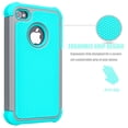 thumbnail image 2 of iPhone SE Case, iPhone 5S Case Cover, iPhone 5 5S SE 5SE Case Shock Absorbing Hybrid Defender Rugged Cover Skin Shell Hard Plastic Outer & Rubber Silicone Inner, 2 of 4