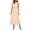 Beige, variant on YanHoo Women's Swing Dresses Sleeveless Waisted Ruched Slimming Dress Summer Ladies Flowy Midi Dress with Belt
