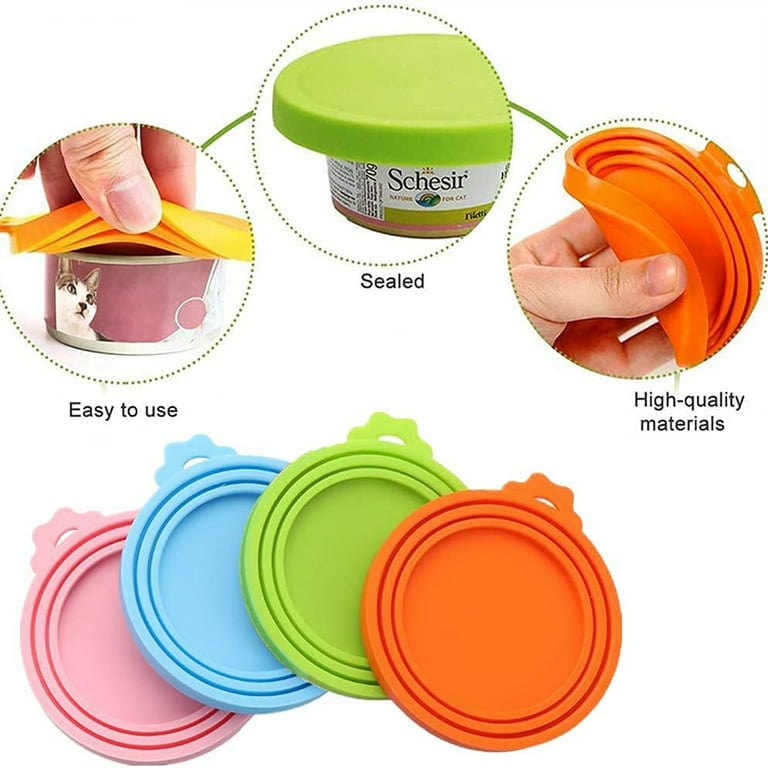 1Pc Pet Food Can Covers Universal Silicone Tin Can Lid 