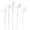 White, variant on PLASTICPRO 80pc Disposable Silver Plastic Silverware Set with Spoons, Knives, Forks, and Teaspoons, Service for 16