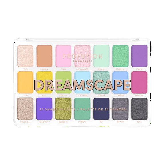 Profusion Cosmetics 21 Shade Eyeshadow Palette - Dreamscape