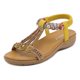 thumbnail image 1 of Sandalias de moda todo en uno para mujer, color amarillo, 1 of 8