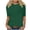 Green, variant on Womens Short Sleeve Tops Solid Color Three Quarter Sleeve Comfortable Loose Top Summer Tops Short for Women