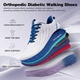 thumbnail image 6 of OrthoComfoot Women's Orthopedic Wide Toe Box Running Shoes: Comfortable Arch Support Athletic Sneakers for Walking, Work and Everyday Wear, 6 of 9