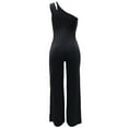 thumbnail image 7 of Fashion Plus Size Jumpsuits for Women Casual Summer Solid Color Sexy Sleeveless One Shoulder Sling High Waist Straight Jumpsuit, 7 of 7