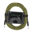 thumbnail image 1 of Sonducket Cable de guitarra, Cable de alambre, línea de reducción de ruido, Cables blindados trenzados de Color, accesorios para amplificador Accesorios para instrumentos musicales Amarillo, 1 of 6