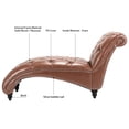 thumbnail image 4 of Contemporary Chaise Settee With High Rebound Sponge And Solid Support Luxurious Seating, Comfortable Foam Splendid Appearance, 4 of 6
