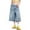 A-BU1225, variant on Women Denim Pants Summer Casual Cropped Wide Leg Jeans Pants Ladies Loose Baggy Fit Denim Capri Trousers With Pockets