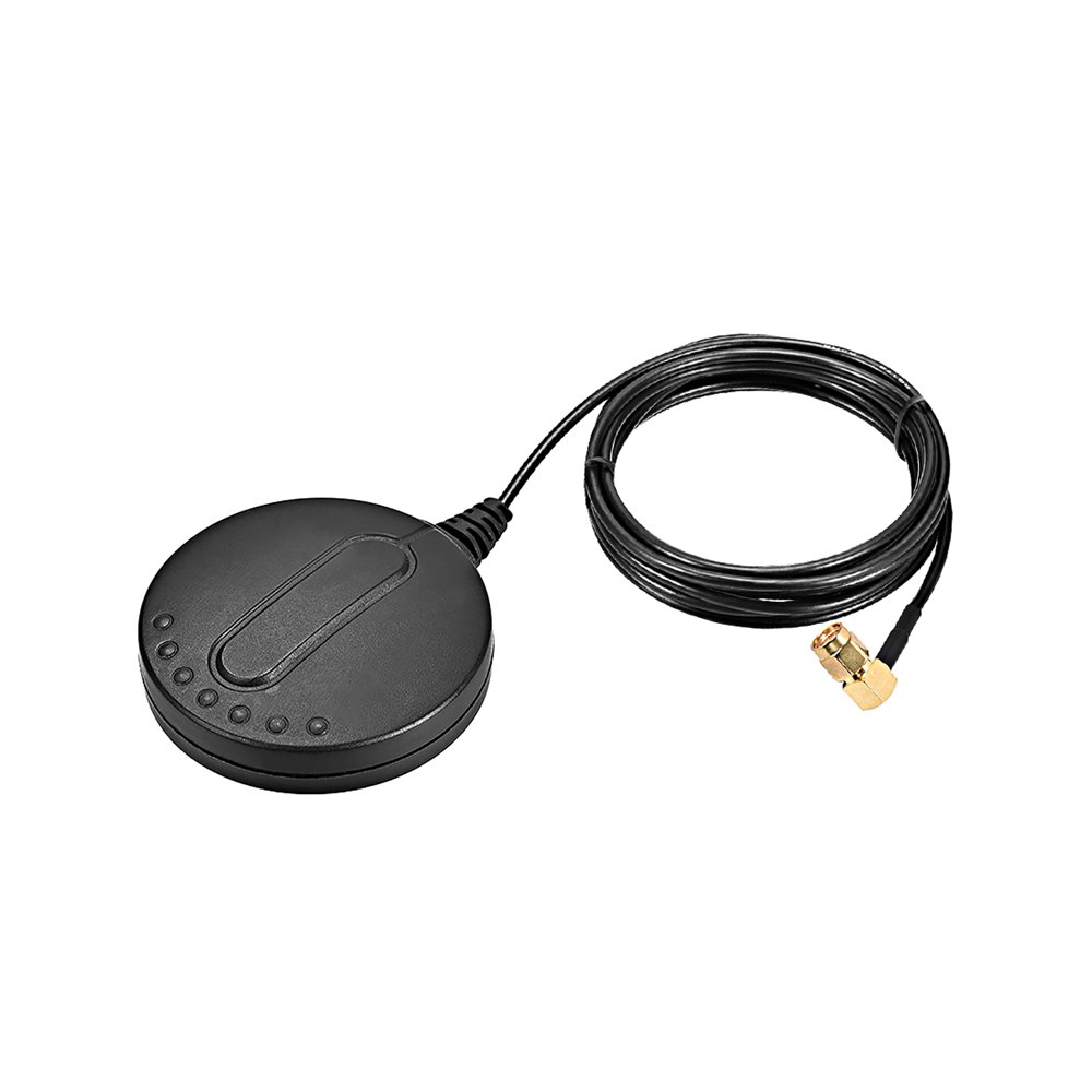 Gps Active Antenna 90 Degree Sma Male Plug 28db Aerial Connector Cable With Magnetic Mount 5