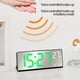 thumbnail image 4 of Reloj de pared digital con pantalla de temperatura y humedad | Reloj silencioso con pantalla a color y alimentación por USB/pilas para salón y dormitorio | Decoración moderna para el hogar, 4 of 8