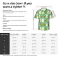 thumbnail image 6 of Avocado Egg Mens Hawaiian Shirt Short Sleeve Casual Button Up Tropical Summer Beach Shirt, 6 of 9