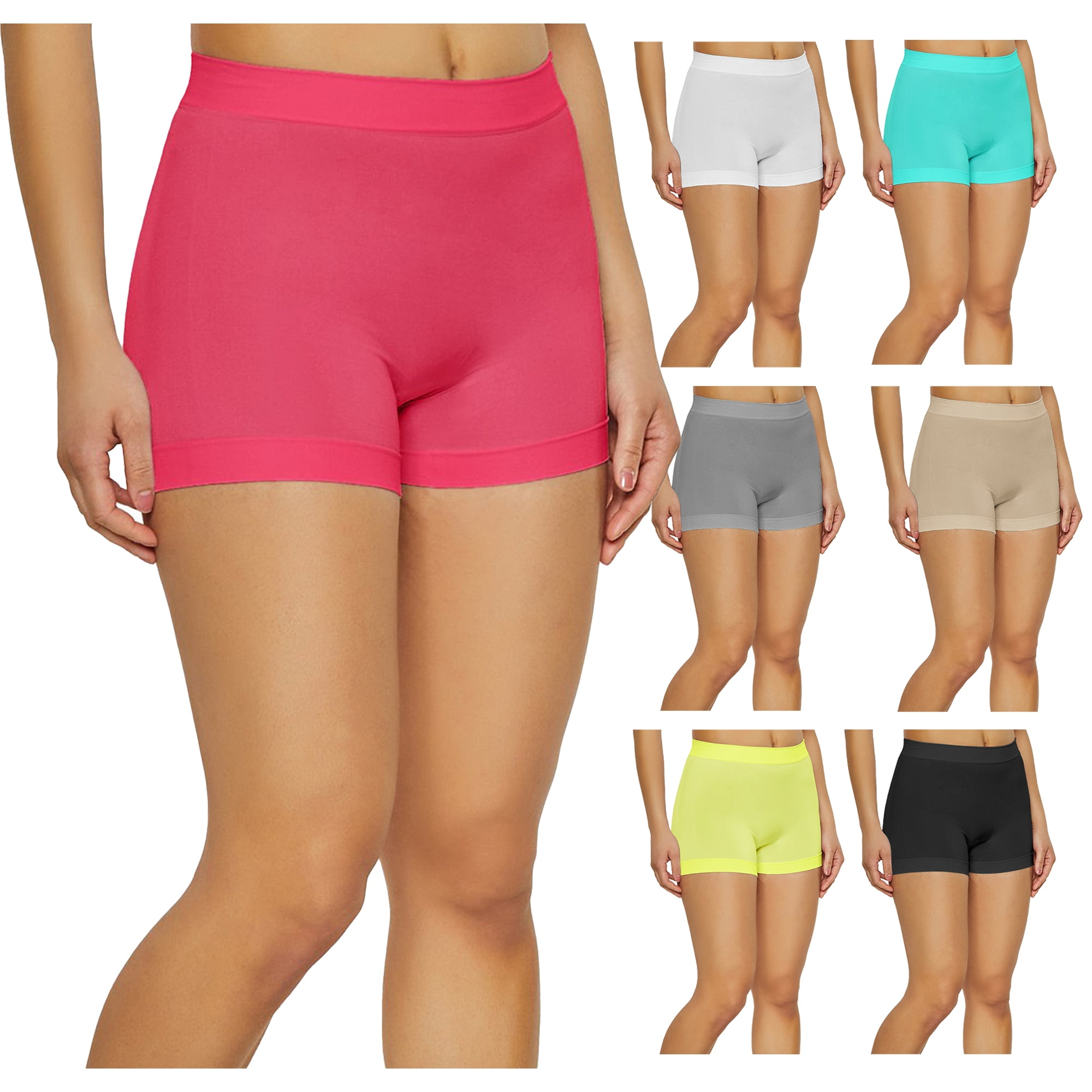 Private Label 3PK Women Soft Workout Female Biker Shorts