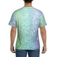 thumbnail image 3 of Qekee Beautiful Glitter Classic Fit T-Shirt Men's Shirt Men's Tight Short Sleeves for Exercise, Running, Mountaineering - Beautiful Glitter, 3 of 9