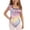 Colorful Heart, variant on Uorisanigo Girls Swimsuit One Piece Size 3-4 Pink Cow Print Ruffle Bathing Suit Adjustable Strap Summer Beach Vacation Swimwear